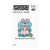 Somebunny Loves to Knit Stamps by giftgasms Somebunny Loves to Knit Stamps