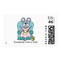 Somebunny Loves to Knit Stamps by giftgasms Somebunny Loves to Knit Stamps