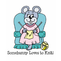 Somebunny Loves to Knit T-shirt by giftgasms Somebunny Loves to Knit T-shirt