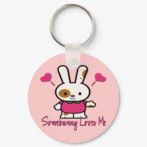 Somebunny Loves You/Me keychains