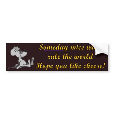 Someday Mice Bumper Stickers by bumper2bumper