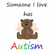 Someone I love has autism (boy bear) Cut Out