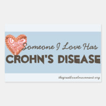 Someone I Love Has Crohn's Disease Rectangle Sticker