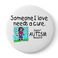 Someone I love Needs A Cure (Girl) button