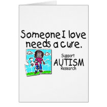 Someone I love Needs A Cure (Girl Crying) cards by CelebrationZazzle Someone I love Needs A Cure (Girl Crying) cards