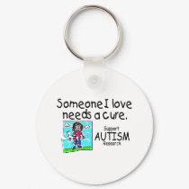 Someone I love Needs A Cure (Girl Crying) keychains