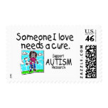 Someone I love Needs A Cure (Girl Crying) Postage Stamp