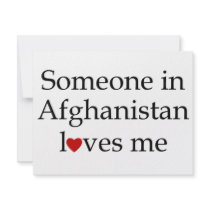 Someone in Afghanistan Loves Me invitations by marriedtothearmy Someone in Afghanistan Loves Me invitations