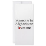 Someone in Afghanistan Loves Me Custom Rack Card