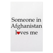 Someone in Afghanistan Loves Me Stationery Design