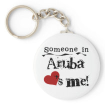 Someone In Aruba Loves Me Key Chain