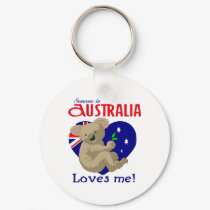 Someone in Australia Loves Me  Koala keychains