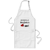 Someone In Bangladesh Loves Me Aprons