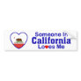 Someone In California Loves Me Bumper Stickers