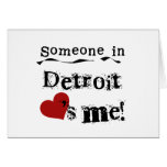 Someone in Detroit Greeting Cards