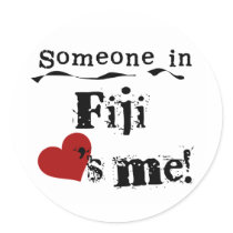 Someone In Fiji Loves Me stickers by world_wide Someone In Fiji Loves Me stickers