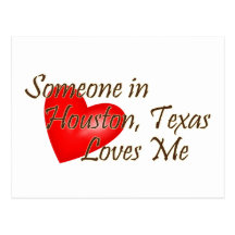 Someone in Houston Loves Me Postcards