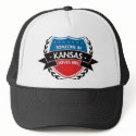 Someone In Kansas Loves Me hats