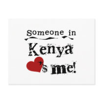 Someone In Kenya Loves Me postcards
