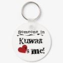 Someone In Kuwait Loves Me keychains