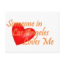 Someone in Los Angeles Loves Me postcards