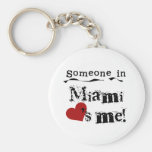 Someone in Miami Key Chains