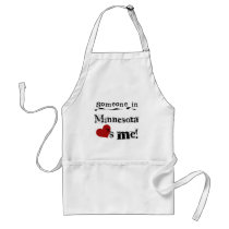 Someone In Minnesota Loves Me aprons by USAstates Someone In Minnesota Loves Me aprons