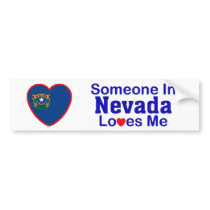 Someone In Nevada Loves Me bumper stickers by mightypecan Someone In Nevada Loves Me bumper stickers