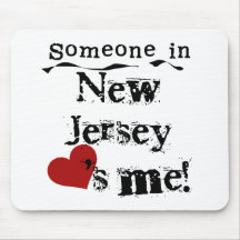 Someone In New Jersey Loves Me Mouse Mats