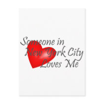 Someone in New York City Loves Me postcards