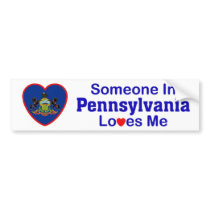 Someone In Pennsylvania Loves Me Bumper Stickers