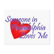 Someone in Philadelphia Loves Me postcards