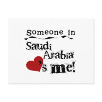 Someone In Saudi Arabia Loves Me postcards