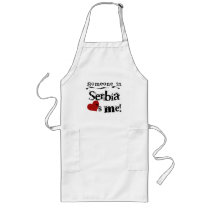 Someone In Serbia Loves Me aprons by world_wide Someone In Serbia Loves Me aprons