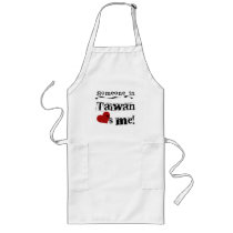 Someone In Taiwan Loves Me Aprons