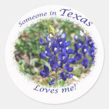 Someone in Texas Loves Me Gift Stickers