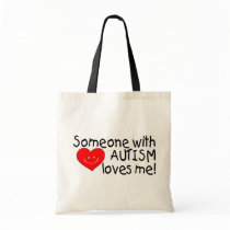 Someone With Autism Loves Me bags by TeeZazzle Someone With Autism Loves Me bags