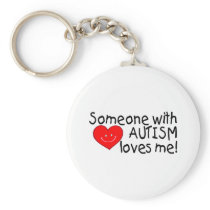 Someone With Autism Loves Me (Hrt) Keychains