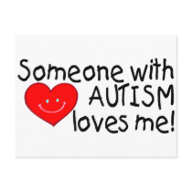 Someone With Autism Loves Me (Hrt) Post Card
