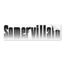 Somervillain Bumper Sticker bumper stickers