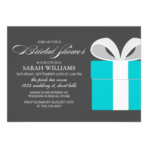 Something Blue Bridal Shower Card