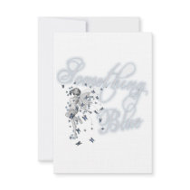 Something Blue Butterfly Fairy - Original Invitations