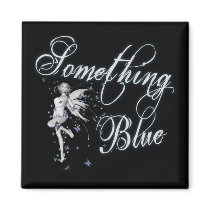 Something Blue Butterfly Fairy - Original Refrigerator Magnet