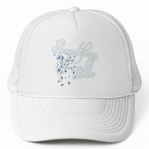 Something Blue Butterfly Fairy - Vintage Cyanotype Hat
