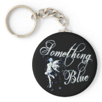 Something Blue Butterfly Fairy - Vintage Cyanotype Key Chain
