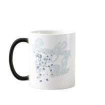 Something Blue Butterfly Fairy - Vintage Cyanotype Mug