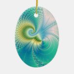 Something Fishy - Fractal Art Christmas Tree Ornament