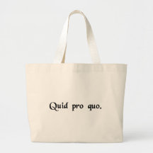 Something for something. bag