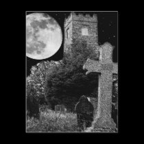 Something lurking in the dead of nigh postcards