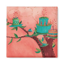 Something to Cherish "Birthday Tree Cakes" Magnet by cherishe Something to Cherish "Birthday Tree Cakes" Magnet
